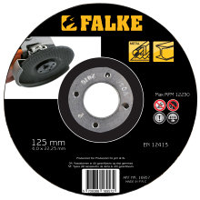 Navrondell 125 mm Stål Falke